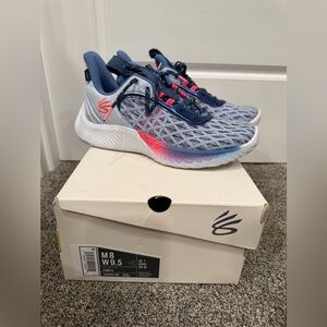 Kids Blue and Pink Athletic Shoes